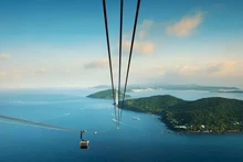 Le téléphérique de Hon Thom. Photo: sunworld.vn