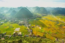 Le soleil de l’après-midi à Bac Son. Photo : NDEL.
