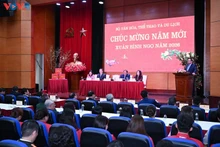 Vue d'ensemble de la rencontre. Photo : VOV.