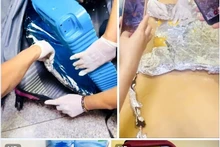 Les drogues saisies à l'aéroport international de Tan Son Nhat (Ho Chi Minh-Ville). Photo: Douanes du Vietnam