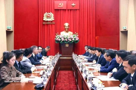 Lors de la réception. Photo : VNA 