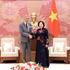 La vice-présidente de l'Assemblée nationale Nguyen Thi Hong et le secrétaire général du MIU, Miguel Mejía. Photo : VNA.