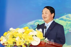 Hau A Lenh, membre du Comité central du Parti, secrétaire du Comité provincial du Parti et chef du Comité de pilotage électoral de la province. Photo : VNA.