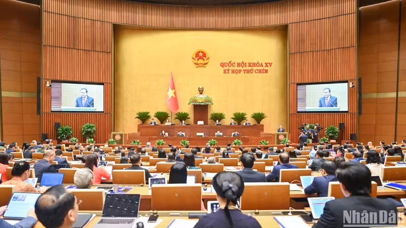 La 15e Assemblée nationale inaugure sa 9e session à Hanoi. Photo : NDEL.