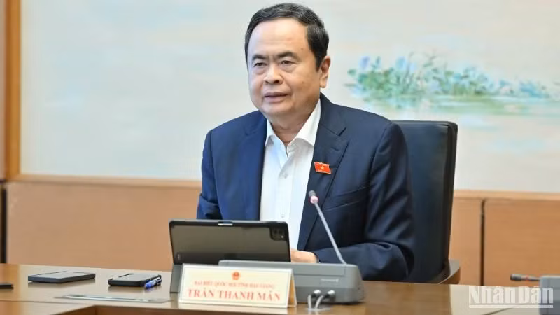 Le président de l'Assemblée nationale Tran Thanh Man. Photo : NDEL.