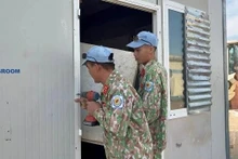 Les actions solidaires des Casques bleus vietnamiens à Abiyé
