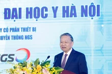 Le secrétaire général du Parti, Tô Lâm s'exprime lors de la cérémonie. Photo : VNA.