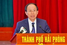 Lê Tiên Châu, secrétaire du Comité municipal du Parti de Hai Phong. Photo: Union des jeunes de la ville de Hai Phong.