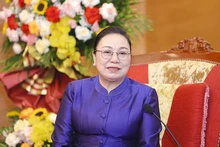 L’ambassadrice du Laos au Vietnam, Khamphao Ernthavanh. Photo : Thoidai.