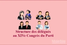 Structure et composition des délégués au XIVe Congrès national du Parti communiste du Vietnam
