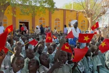 L’unité du génie vietnamien fête un Têt à Abiyé