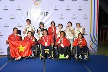 Des athlètes handisport vietnamiens aux Jeux. Photo : VNA.