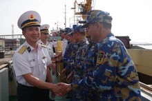 Le sous-colonel Bui Ngoc Sang, commissaire politique de la Flottille 129. Photo : VNA.