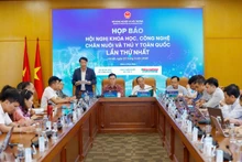 Vue de la conférence de presse présentant la première conférence scientifique nationale sur l’élevage et la santé animale à Hanoï. Photo : VOV.