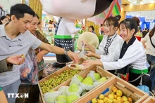 Présentation des produits emblématiques des régions à la Foire du Printemps 2026. Photo : VNA.