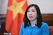 La vice-ministre des Affaires étrangères, Le Thi Thu Hang. Photo : VNA.