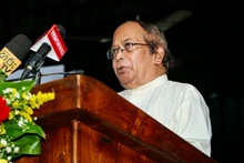 Le président de l’Association de solidarité Sri Lanka–Vietnam, Sudasinghe Sugathapala. Photo : VNA.