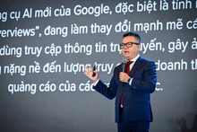 Le journaliste Le Quoc Minh s’exprime lors du 2e Forum national de la presse 2025. Photo : NDEL.