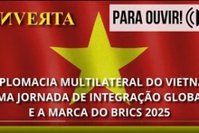 La chaîne de radio INVERTA du Brésil couvre le séjour du Premier ministre Pham Minh Chinh à Rio de Janeiro. Photo : VNA.