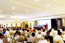 Vue d’ensemble de la conférence de rencontre avec les minorités ethniques du delta du Mékong. Photo : NDEL.