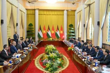 [En images] Entretien entre le président vietnamien et le roi de Jordanie