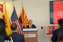 L’ambassadeur du Vietnam aux États-Unis, Nguyen Quoc Dung s'exprime à l’événement. Photo : VNA.