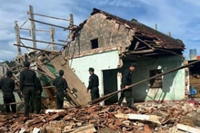 Le typhon Kalmaegi cause de lourds dégâts. Photo : Thanhnien.