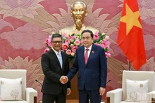 Le président de l'AN reçoit les ambassadeurs d'Indonésie et de Singapour au terme de leur mandat au Vietnam