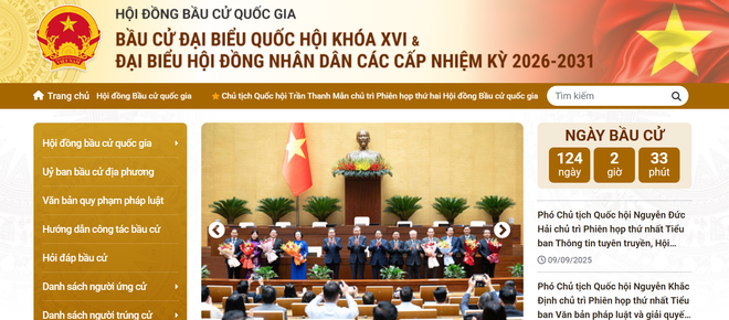 Ce portail, accessible à l&apos;adresse http://hoidongbaucu.quochoi.vn.