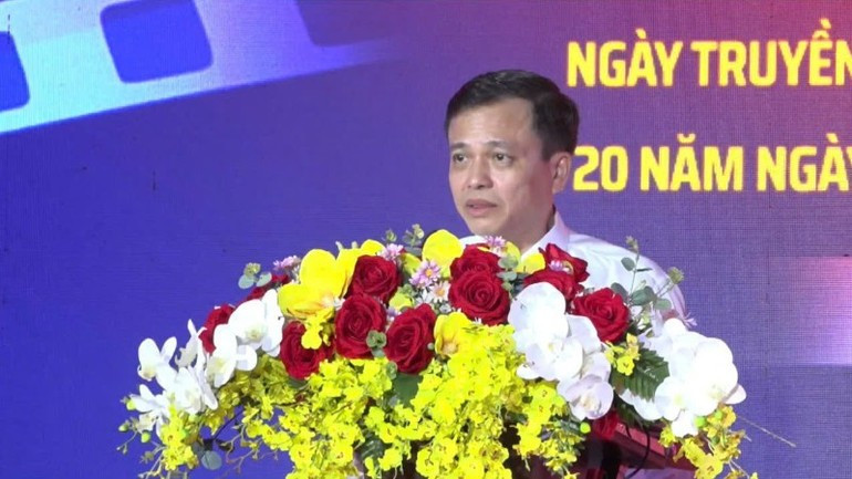 Le directeur adjoint du Département du cinéma Do Quoc Viet s'exprime lors de la cérémonie d'ouverture. image-14.jpg