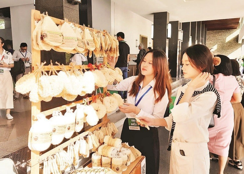 Les entreprises exposent leurs produits verts au Forum de la Transition verte de Ho Chi Minh-Ville et à la Journée du recyclage 2025. image-10.jpg