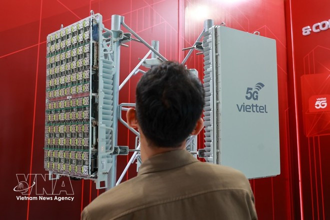 Station de base 5G Viettel. Photo : Vietnam+