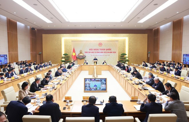 Lors de la conférence. Photo : VNA