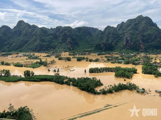 Inondations dans la province de Lang Son. Photo: qdnd Inondations dans la province de Lang Son. Photo: qdnd