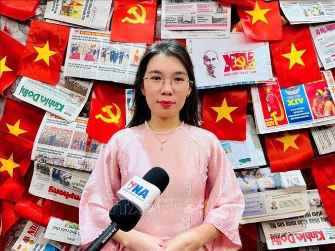 La doctorante Le Thi Xuan Hoa, de l’Université des sciences et technologies de Hong Kong. Photo: VNA