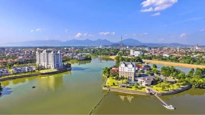 Le lac Dâm Vac dans la ville de Vinh Yên. Photo : nhandan.vn