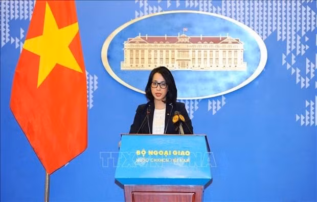 La porte-parole adjointe du ministère des Affaires étrangères, Pham Thu Hang. Photo : VNA. 