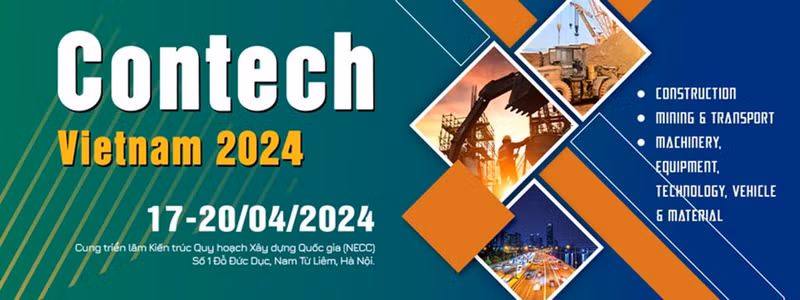 La bannière du salon Contech Vietnam 2024. Photo : tradepro.vn