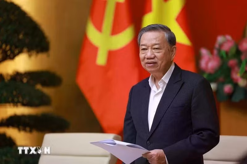 Le Secrétaire général du Comité central du Parti communiste du Vietnam, Tô Lâm. Photo : VNA.