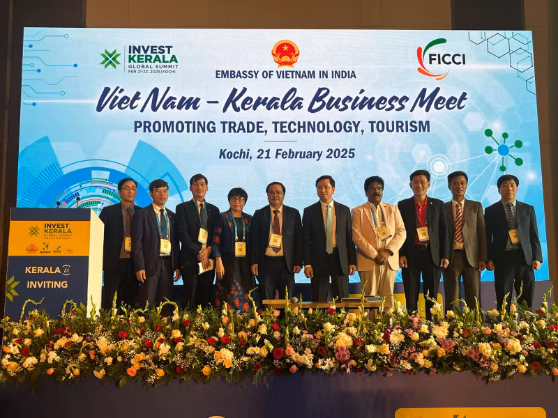 La vue générale du Forum d'affaires Vietnam – Kerala, intitulé « Vietnam – Kerala Business Meet ». Photo: moit.gov.vn