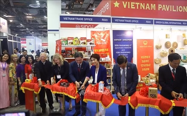 Inauguration du pavillon du Vietnam. Photo : VNA.