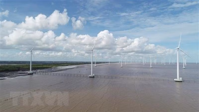 Un projet éolien dans la province de Bac Lieu. Photo: VNA