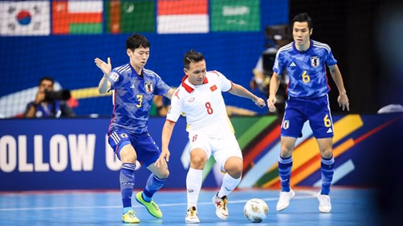 Le Vietnam est qualifié aux quarts de finale de la phase finale de la Coupe d'Asie de futsal de la Confédération asiatique de football 2022. Photo : AFC.