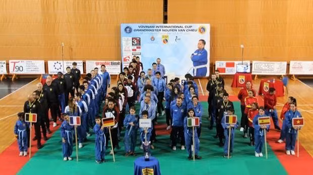 Ouverture de la Coupe Internationale de Vovinam 2022 - Grand Maître Nguyên Van Chiêu. Photo : VNA.