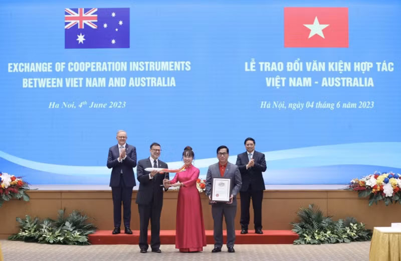 La compagnie aérienne Vietjet Air annonce l’ouverture de la ligne Hô Chi Minh-Ville — Brisbane (Australie). Photo: baotintuc