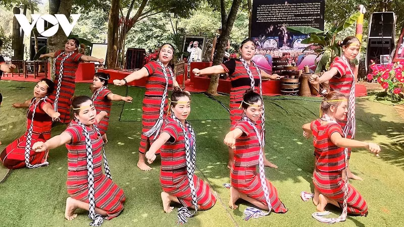 Une série d'activités avec la participation de plus de 100 compatriotes appartenant à 16 ethnies, actuellement actifs chaque jour au sein du Village culturel et touristique des ethnies du Vietnam. Photo : VOV Une série d'activités avec la participation de plus de 100 compatriotes appartenant à 16 ethnies, actuellement actifs chaque jour au sein du Village culturel et touristique des ethnies du Vietnam. Photo : VOV