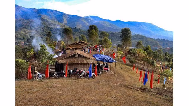 L'espace culturel du Têt Tết Hồ Sự Chà. Photo : VNA.