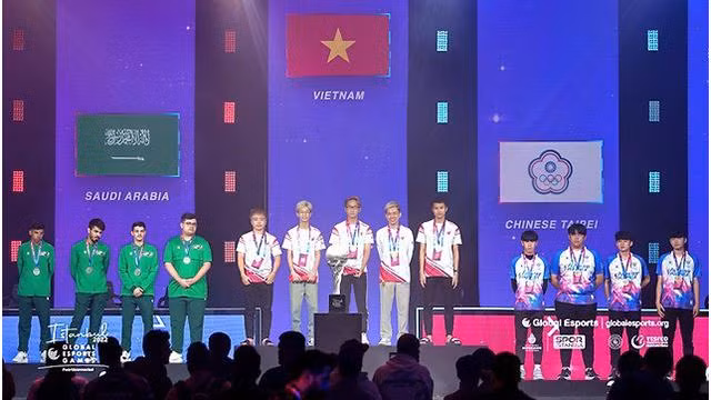 Le Vietnam est le champion PUBG Mobile au GEG 2022. Photo:ictnews.vietnamnet.vn