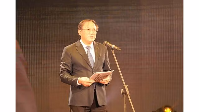 Le directeur général du Département général de la population du ministère de la Santé,Nguyên Doan Tu, s'exprime lors de l'événement. Photo : giadinh.suckhoedoisong.vn