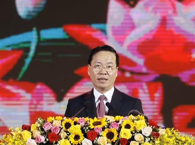 Le Président du Vietnam, Vo Van Thuong. Photo : VNA.